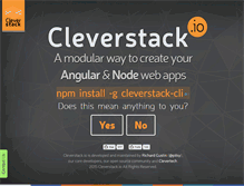 Tablet Screenshot of cleverstack.io